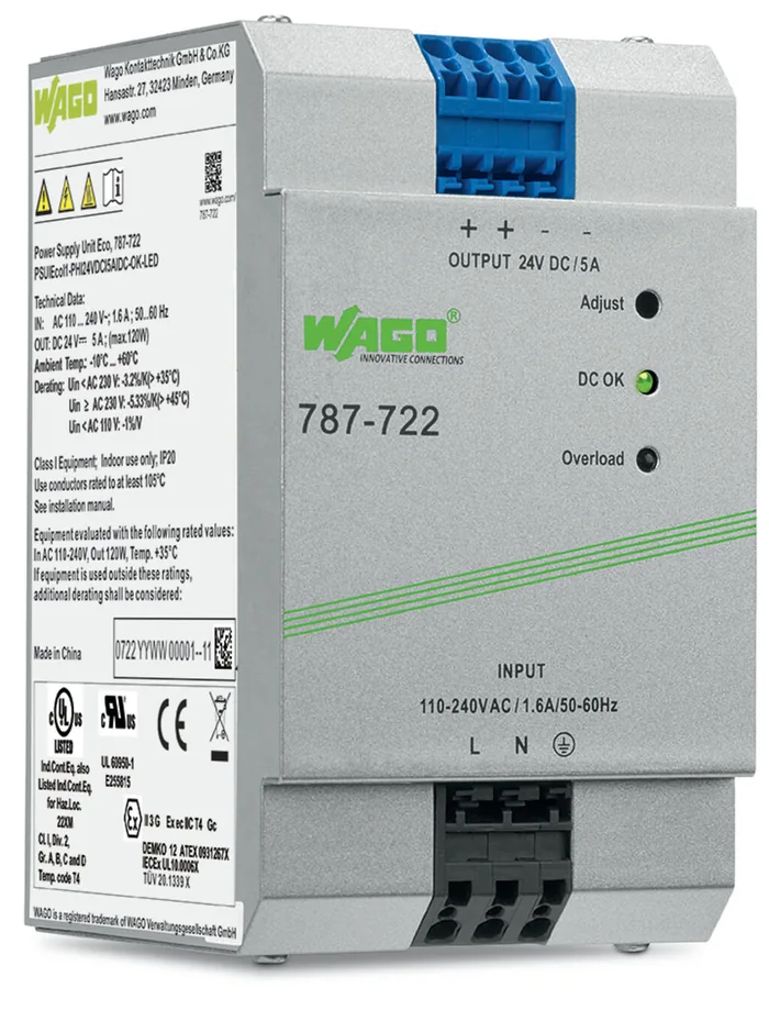 WAGO 787-722 — Alimentatore · Eco · 1 fase
