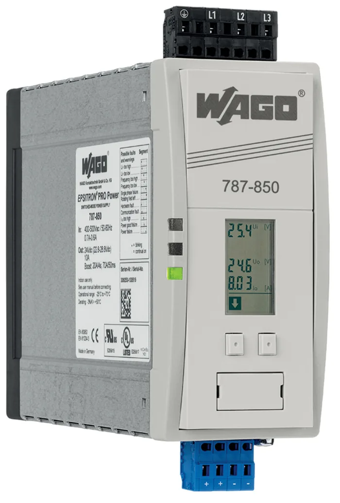 WAGO 787-850 — Alimentatore switching · Pro · 3 fase
